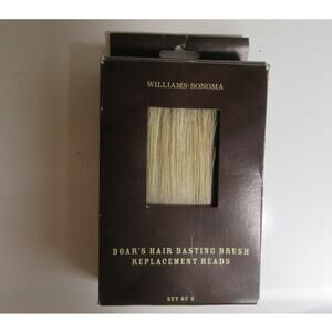 Williams Sonoma Boar's Hair Basting Brush Replacement Heads Set Of 3